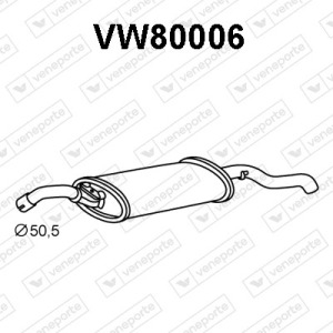 Silencieux arrière|VENEPORTE 191253609BM-191253609G-191253609H-