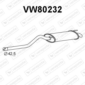 Silencieux arrière|VENEPORTE 6K9253609-6K9253609A-6K9253609E-6K9253609F-JZW253609CB