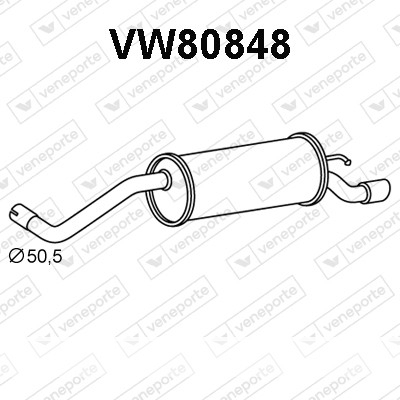 Silencieux arrière|VENEPORTE 6Q6253609F-6R6253609AP-8X0253609-JZW253609DD-