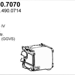 SILENCIEUX central MERCEDES ATS Euro 5