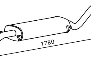 SILENCIEUX central MERCEDES NEOPLAN LCV
