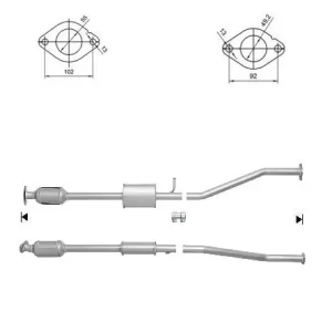 CATALYSEUR KIA SPORTAGE 1.6i GDI